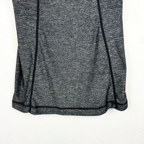 Lululemon Run Free Tank Ruffle Back In Heathered Black Size 4 Running Gym Active - Picture 9 of 15